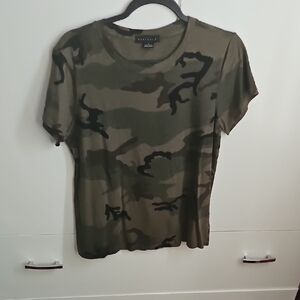 Sanctury Green Camouflage Tee